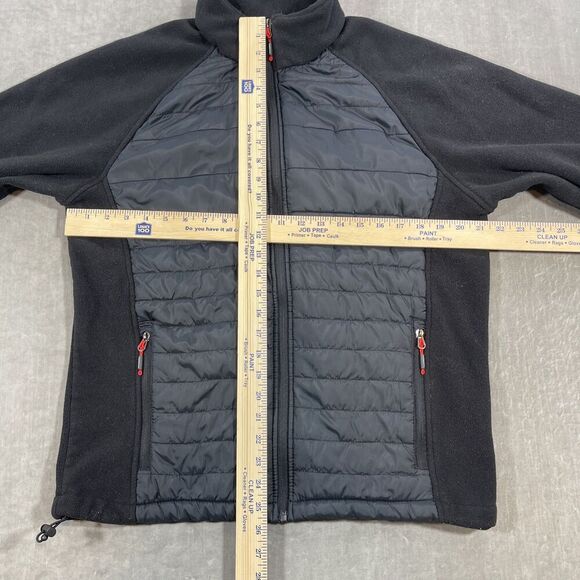 New Balance Mens Medium Black Light Weight Quilted Fleece Jacket‎ - Picture 4 of 6